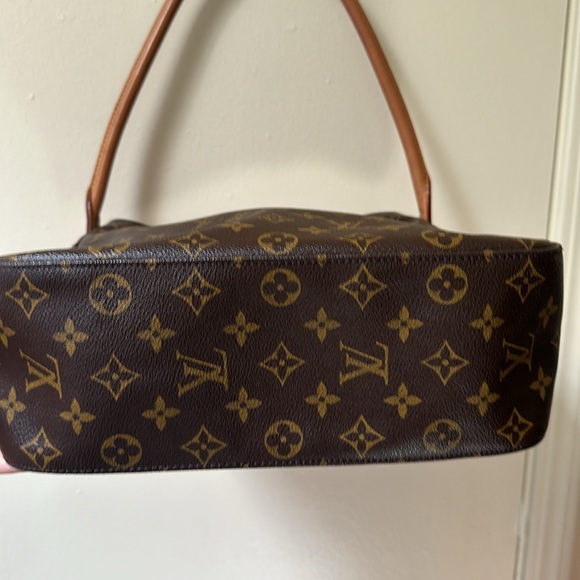 Louis Vuitton Monogram Canvas Looping GM Shoulder Bag Purse Brown Number Leather - Picture 7 of 16